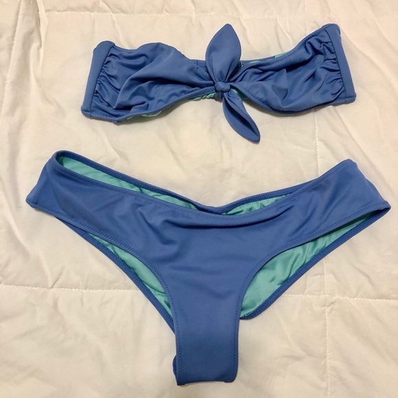 Victoria's Secret Other - Victoria’s Secret Blue Cheeky Bikini